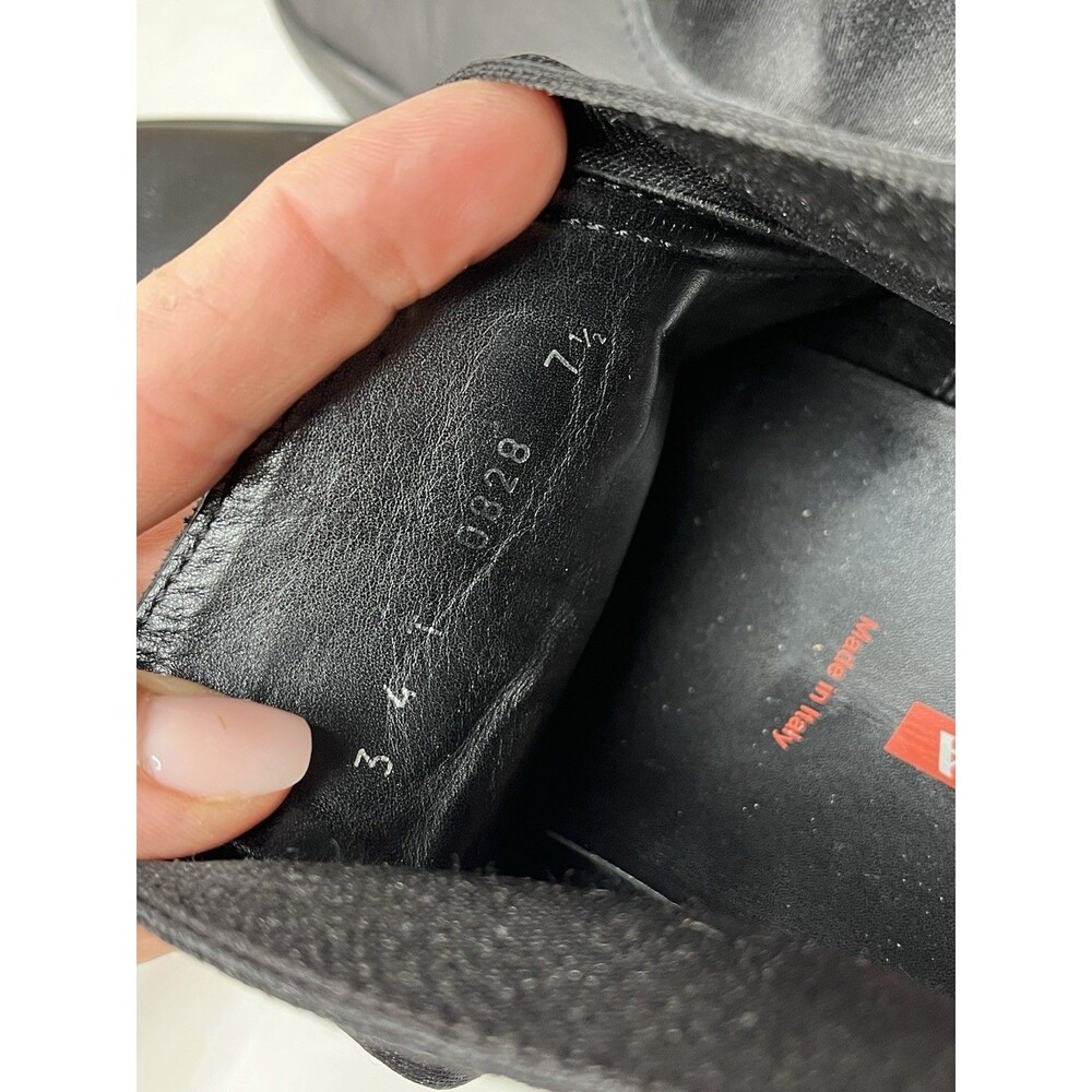 Vtg Prada Men Sport Chelsea Boots 0828 Gore Black Leather Sz Uk 7.5 Us 8.5 Shoes - Picture 11 of 11